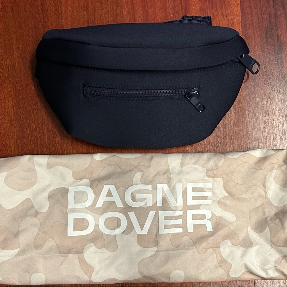SOLD: Dagne Dover Navy Belt Bag.  NWT
